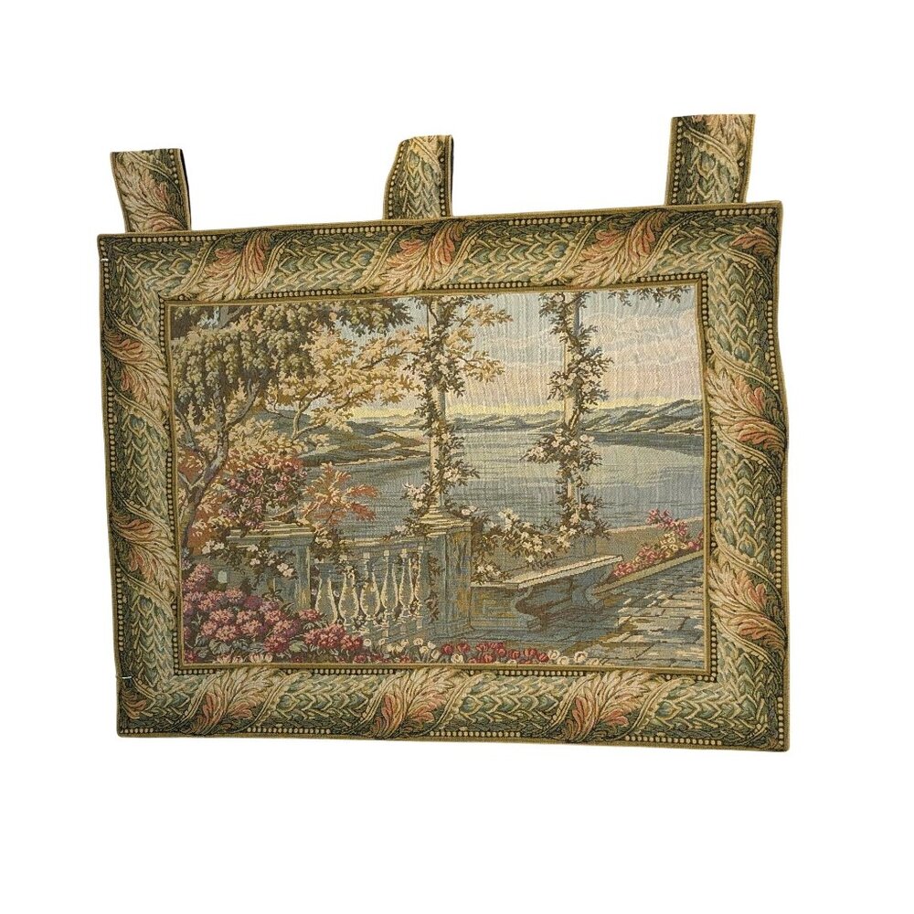 Sea Gull Wall Tapestry With River Scene Design 44"x34" With Loops For Hanging